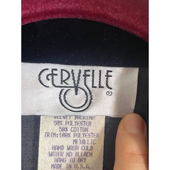 Cervelle Jacket M Black Vintage Artsy Metallic Mature Neutral Office Military - Picture 2 of 15